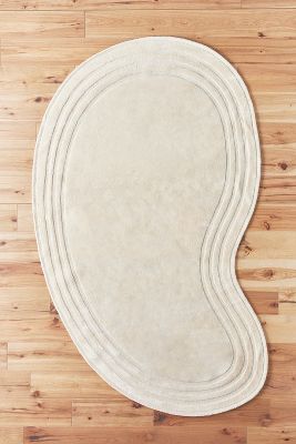 Anthropologie Tufted Halle Rug In White