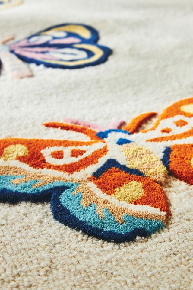 Sarah Gordon Tufted Butterfly Rug #2