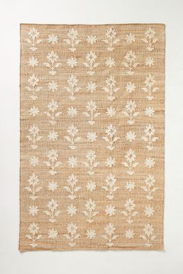 Anthropologie Handwoven Esme Rug By  In White Size 9x12