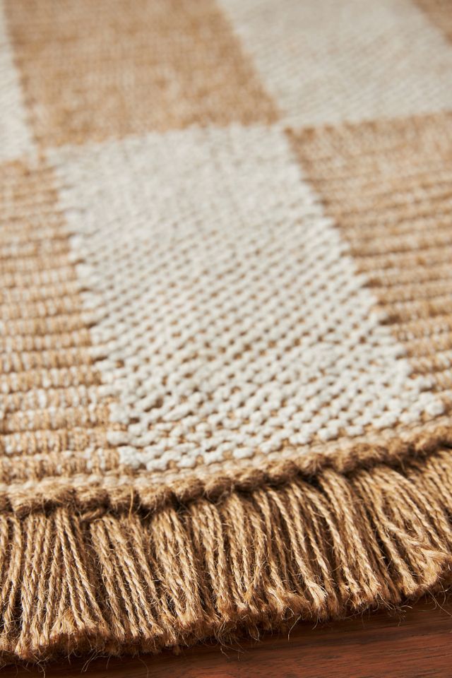 Amber Lewis for Anthropologie Checkered Jute Rug #2