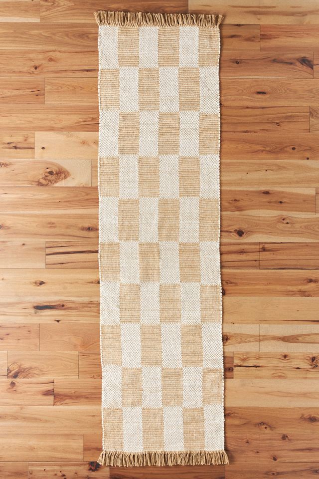 Amber Lewis for Anthropologie Checkered Jute Rug #3