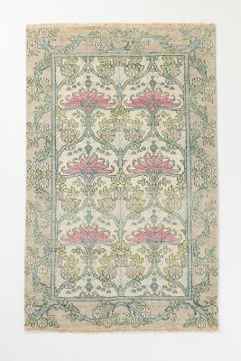 Anthropologie Hand-knotted Bennet Rug By  In Grey Size 5x8
