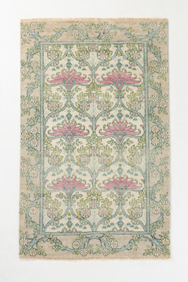 Anthropologie Hand-knotted Bennet Rug By  In Grey Size 5x8