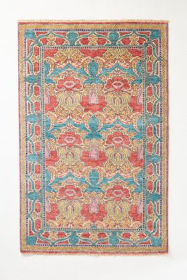 Anthropologie Hand-knotted Beall Rug By  In Assorted Size 3 X 5