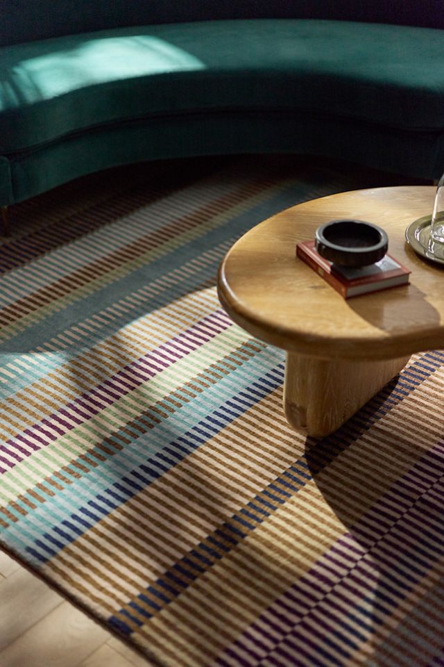 Brooke Tufted Wool Striped Rug #1