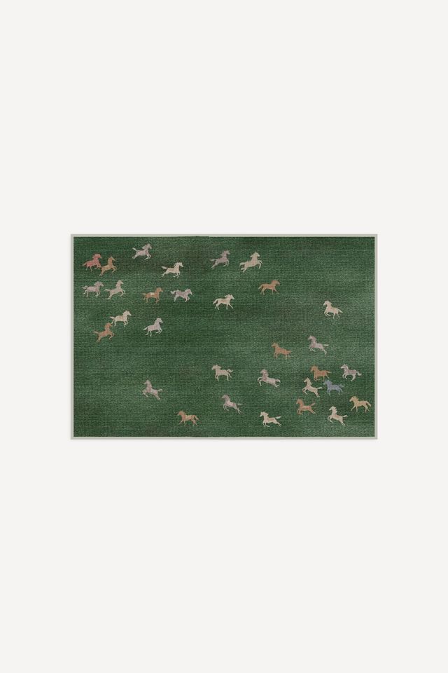 Ruggable Washable Felix Tufted Horses Rug #3