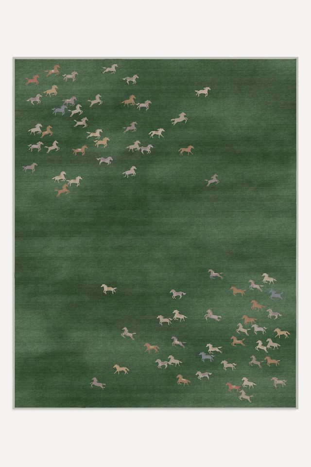 Ruggable Washable Felix Tufted Horses Rug #1