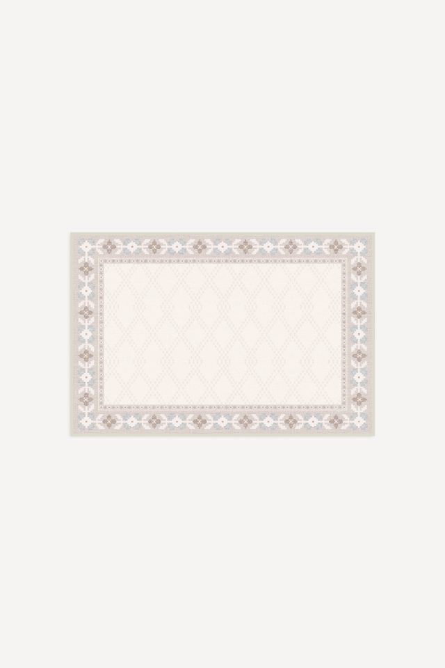 Ruggable Washable Kinley Floral Border Tufted Rug #4