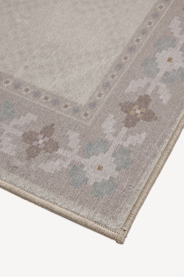 Ruggable Washable Kinley Floral Border Tufted Rug #1