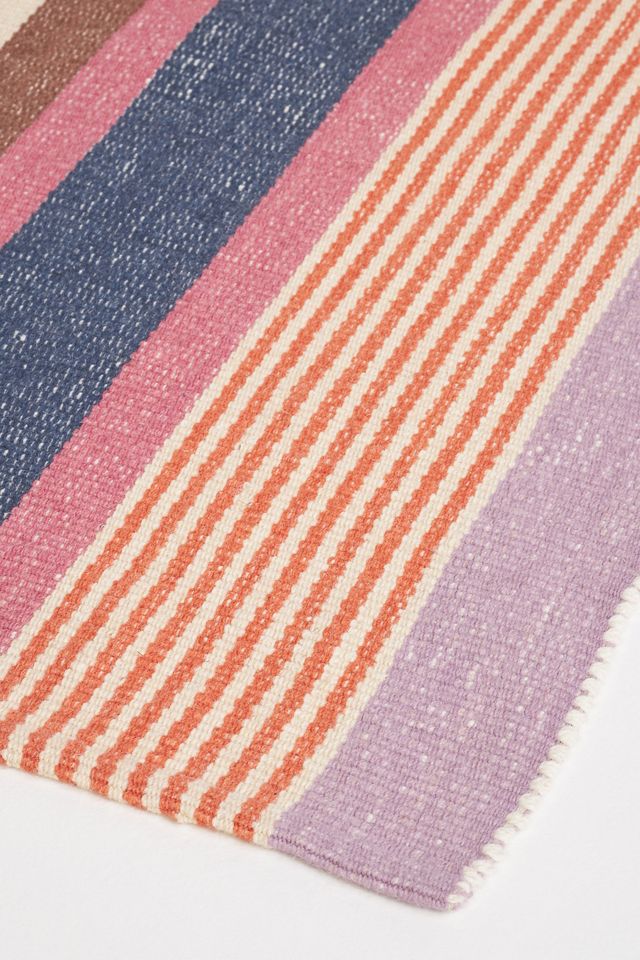 Warren Striped Handwoven Wool Rug #1