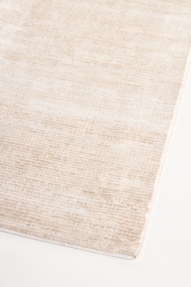 Ivory and Beige Flat Woven Rectangular Area Rug
