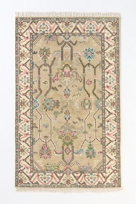 Wool Hand-Knotted Persian Inspired Rug