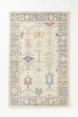 Printed Sage Persian-Inspired Rug
