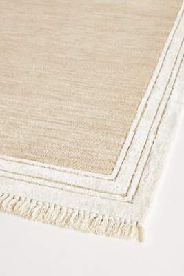 Wool Blend Tufted Tassel Rug - Thumbnail 2