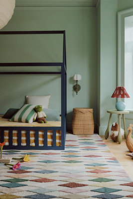 Wool Tufted Diamond Rug