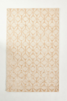 Anthropologie Handwoven Wool-viscose Blend Rug