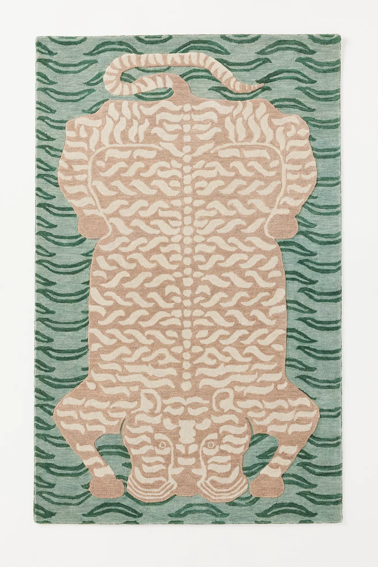Hand Tufted 100% Wool Tiger Rug