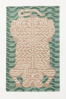 Wool Hand-Tufted Tiger Rug