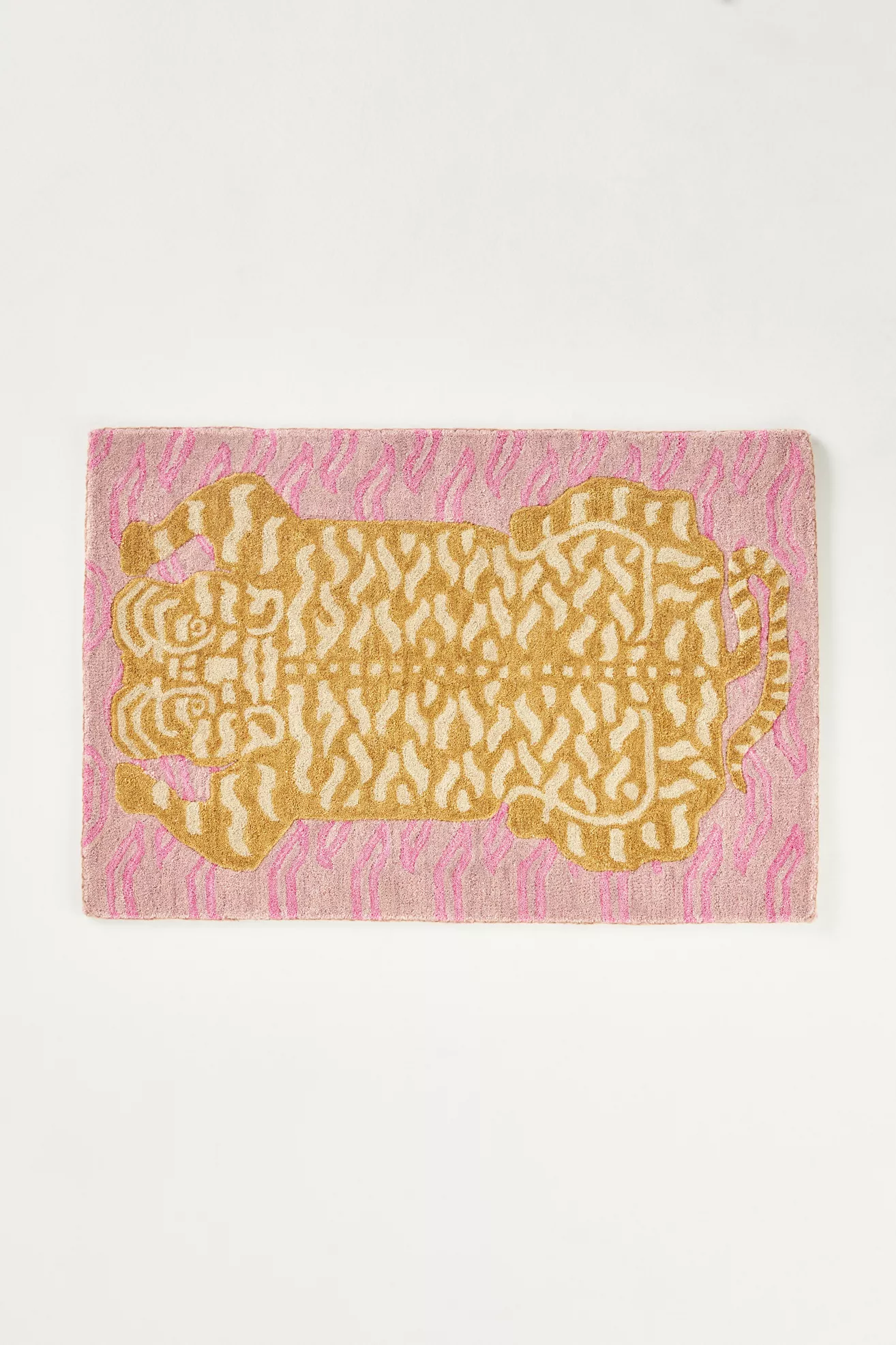 Hand Tufted 100% Wool Tiger Rug - thumbnail 5