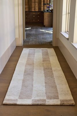 Wool Blend Hand-Tufted Stripe Rug