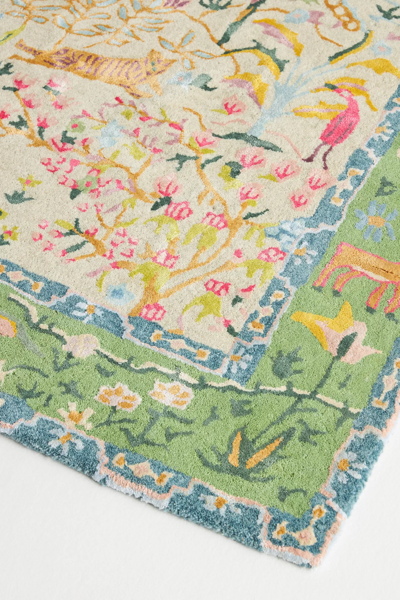 Wool & Viscose Blend Tufted Tales Menagerie Rug | AnthroHome
