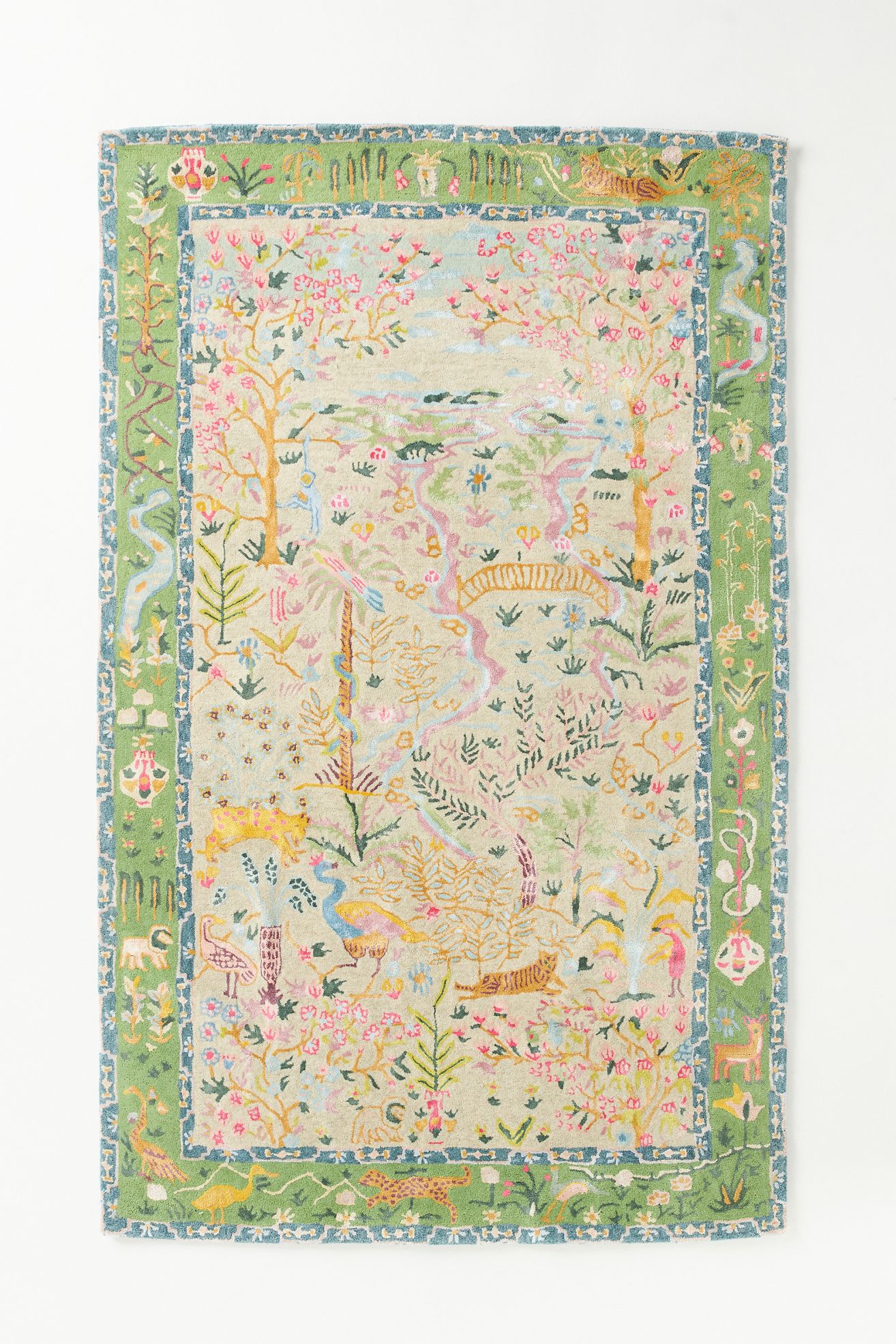 Tales Menagerie Hand Tufted Wool Blend Rug - Multi, 2.5’ X 9’