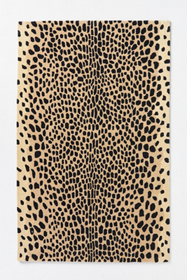 Anthropologie Hand-tufted Woodlands Rug In Black