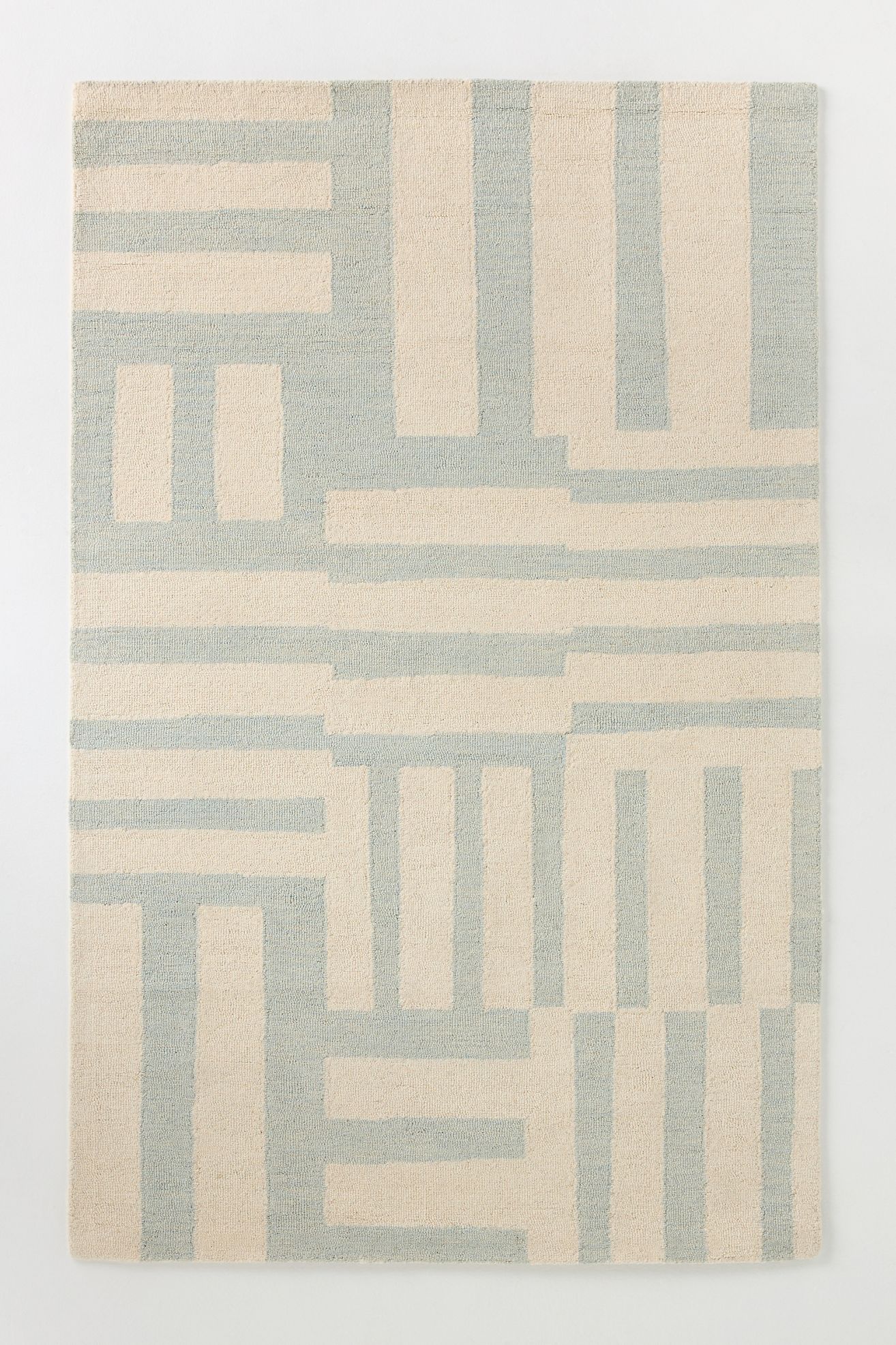 Archer Hand Tufted 100% Wool Rug - Light Denim, 2’ X 3’