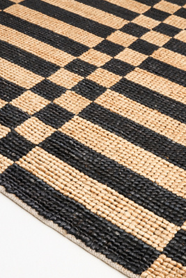 Looped Jute Checkered Rug