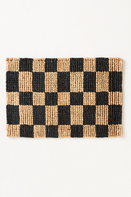 Looped Jute Checkered Rug