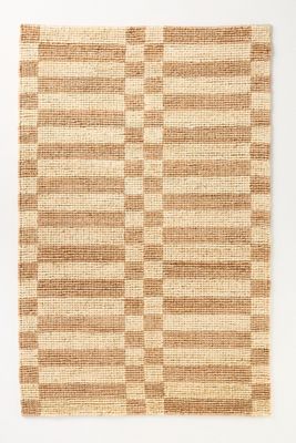 Looped Jute Checkered Rug