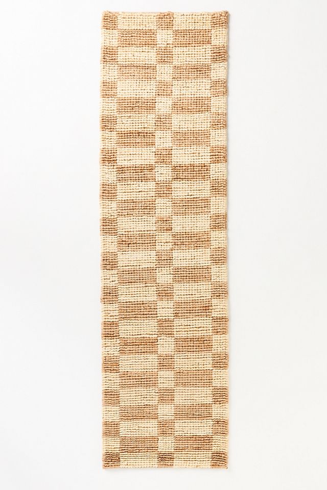 Polina Looped Jute Checkered Rug #2