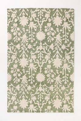 Tufted Easy-Care Floral Rug
