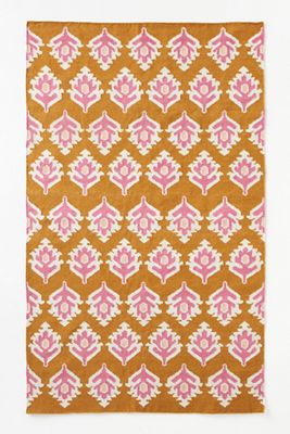 Flatwoven Indoor/Outdoor Floral Rug