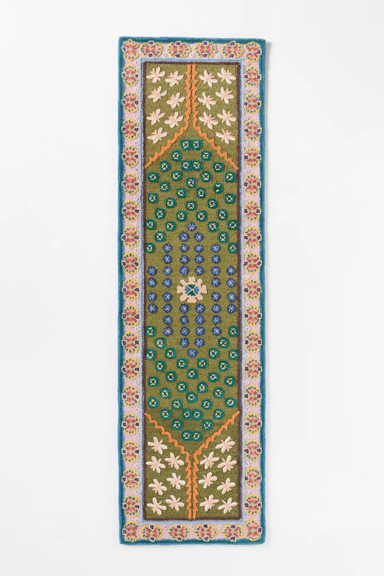 Annora Hand Tufted 100% Wool Dragonfly Border Rug - thumbnail 4