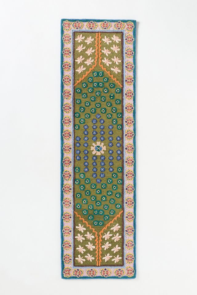 Annora Hand-Tufted Wool Dragonfly Border Rug #3