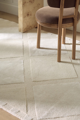 Anthropologie Hand-tufted Adira Wool-viscose Blend Rug