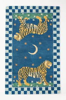 Printed Goods Tiger Hand-tufted Wool Rug
