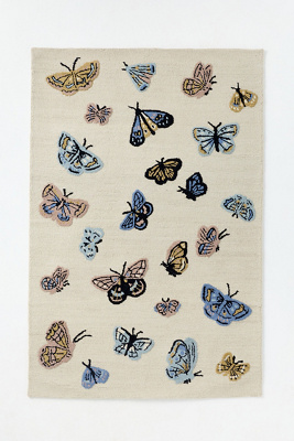 Rifle Paper Co. x Loloi Highgrove Butterfly Rug | AnthroHome