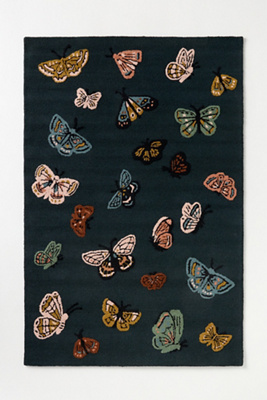 Rifle Paper Co Highgrove Butterfly Rug