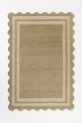 Hand-Tufted Scalloped Scottie Rug
