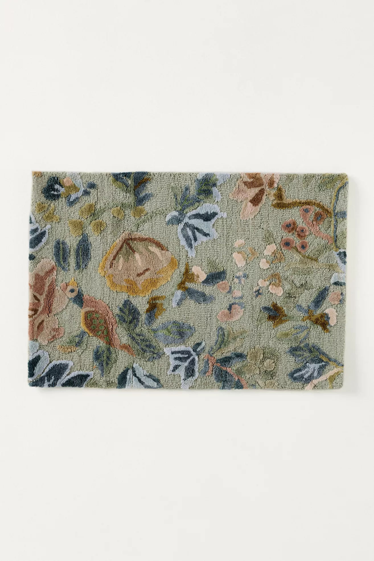 Seren Hand Tufted Wool Blend Painterly Floral Rug - thumbnail 4