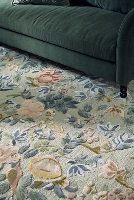 Seren Tufted Wool-Viscose Painterly Floral Rug