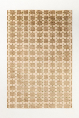 Anthropologie Hand-knotted Cera Geometric Rug