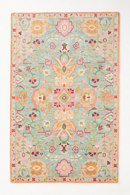Anthropologie Crisanta Hand-knotted Wool Persian-inspired Rug