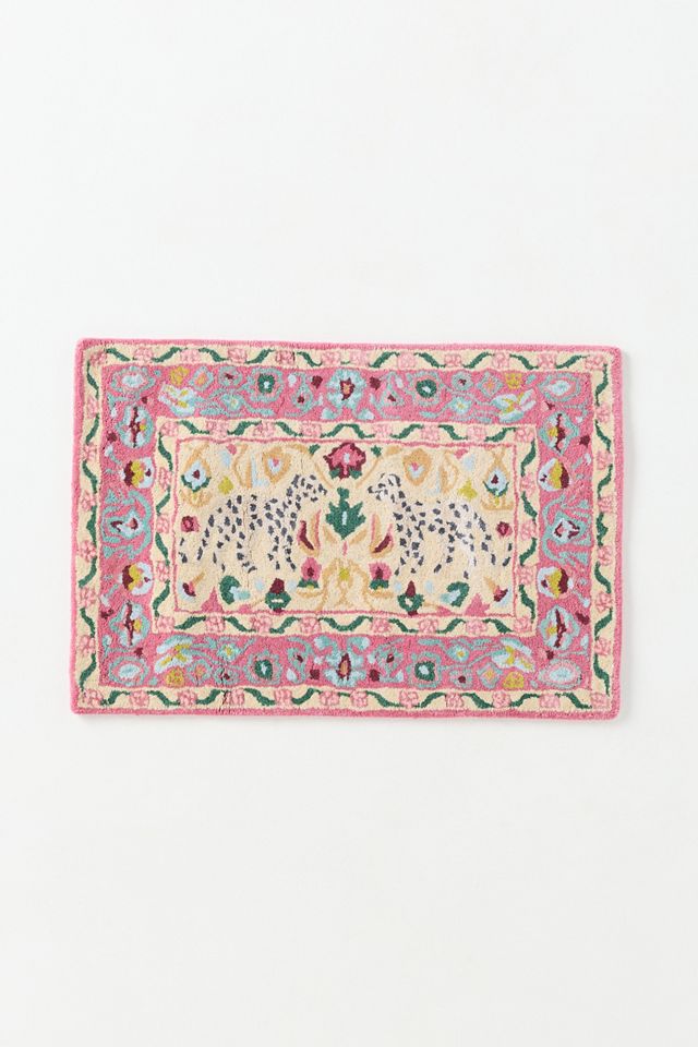 Parcie Hand Tufted Wool Blend Leopards Rug #3