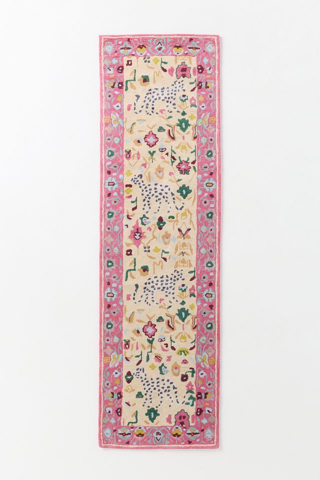 Parcie Hand Tufted Wool Blend Leopards Rug #4