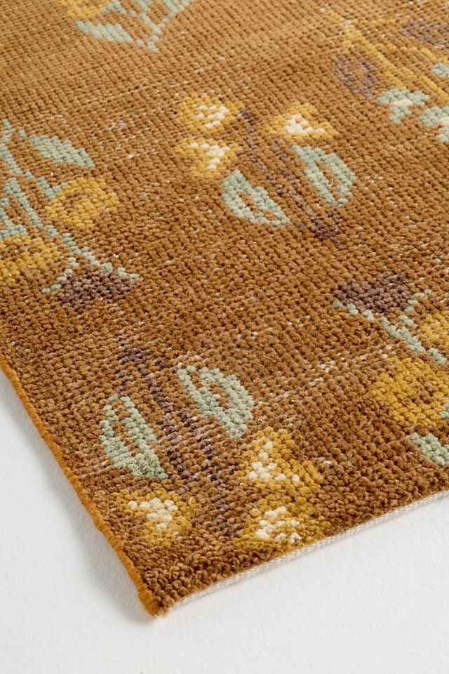 Ingrid Hand-Knotted Wool Floral Rug | AnthroHome