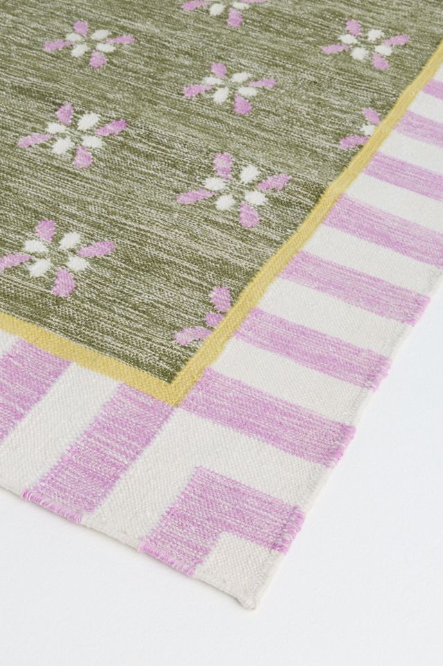Bellus Flatwoven Indoor/Outdoor Striped Border Rug #1