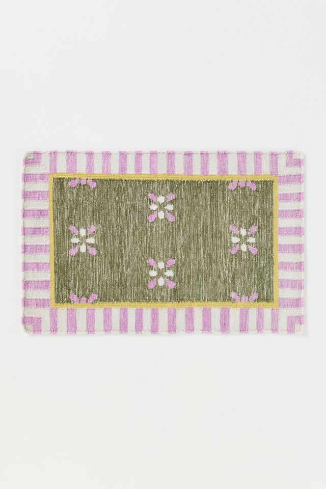 Bellus Flatwoven Indoor/Outdoor Striped Border Rug #2